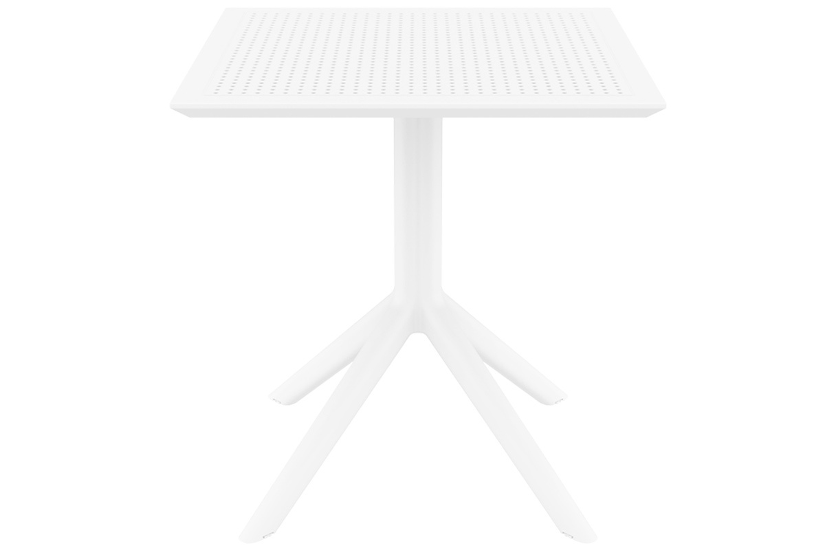 Table  manger carre design blanche intrieur / extrieur OSKOL
