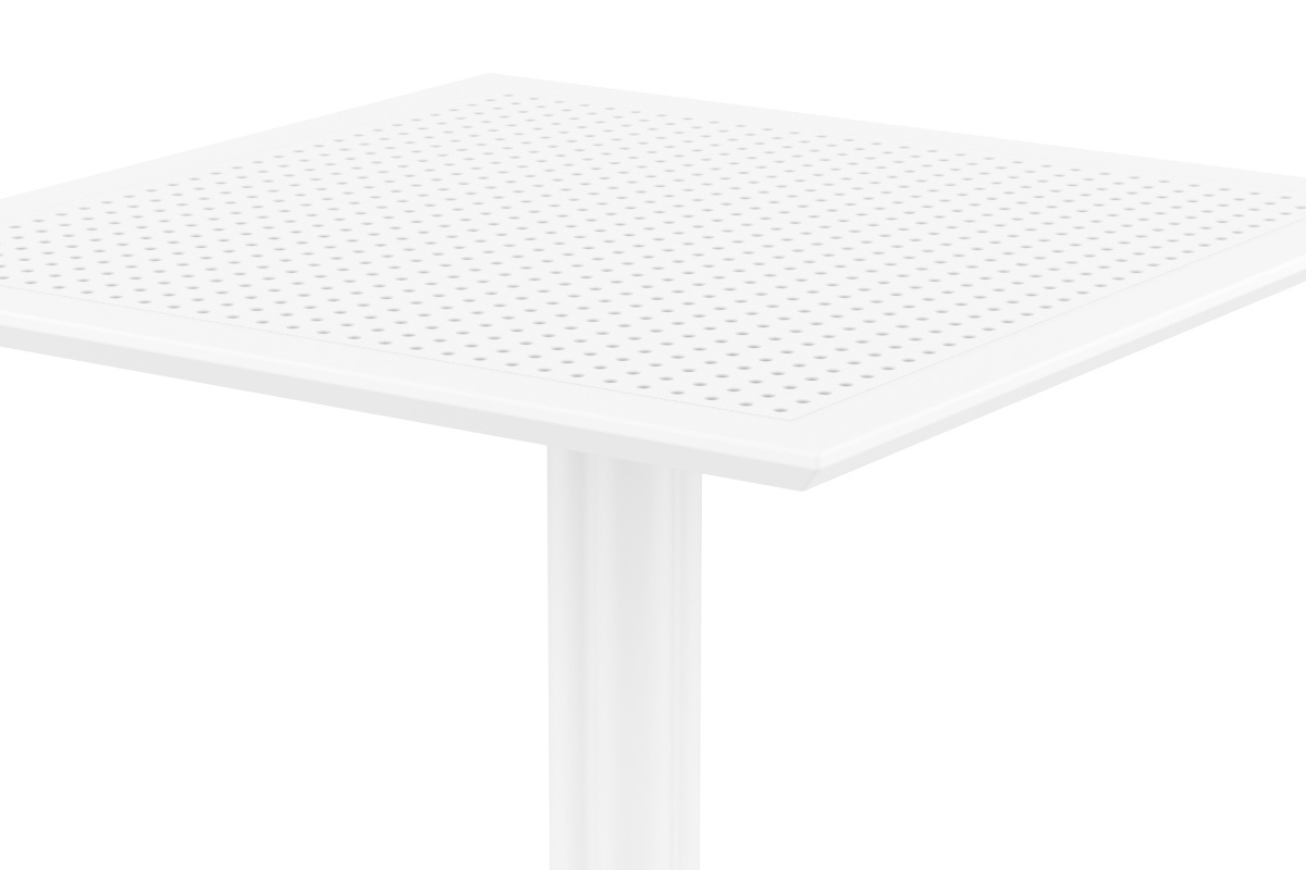 Table  manger carre design blanche intrieur / extrieur OSKOL