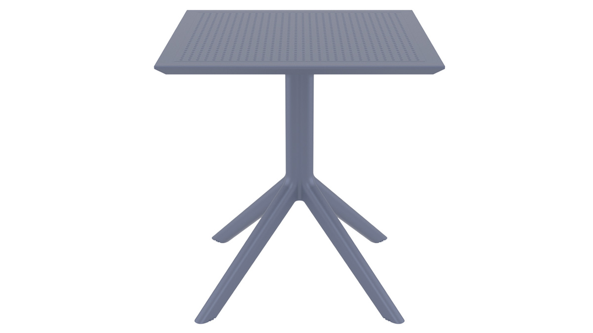 Table  manger carre design grise intrieur / extrieur OSKOL