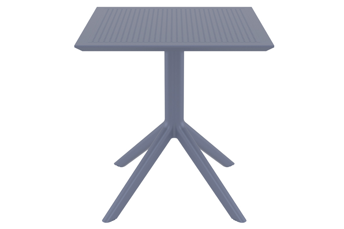 Table  manger carre design grise intrieur / extrieur OSKOL