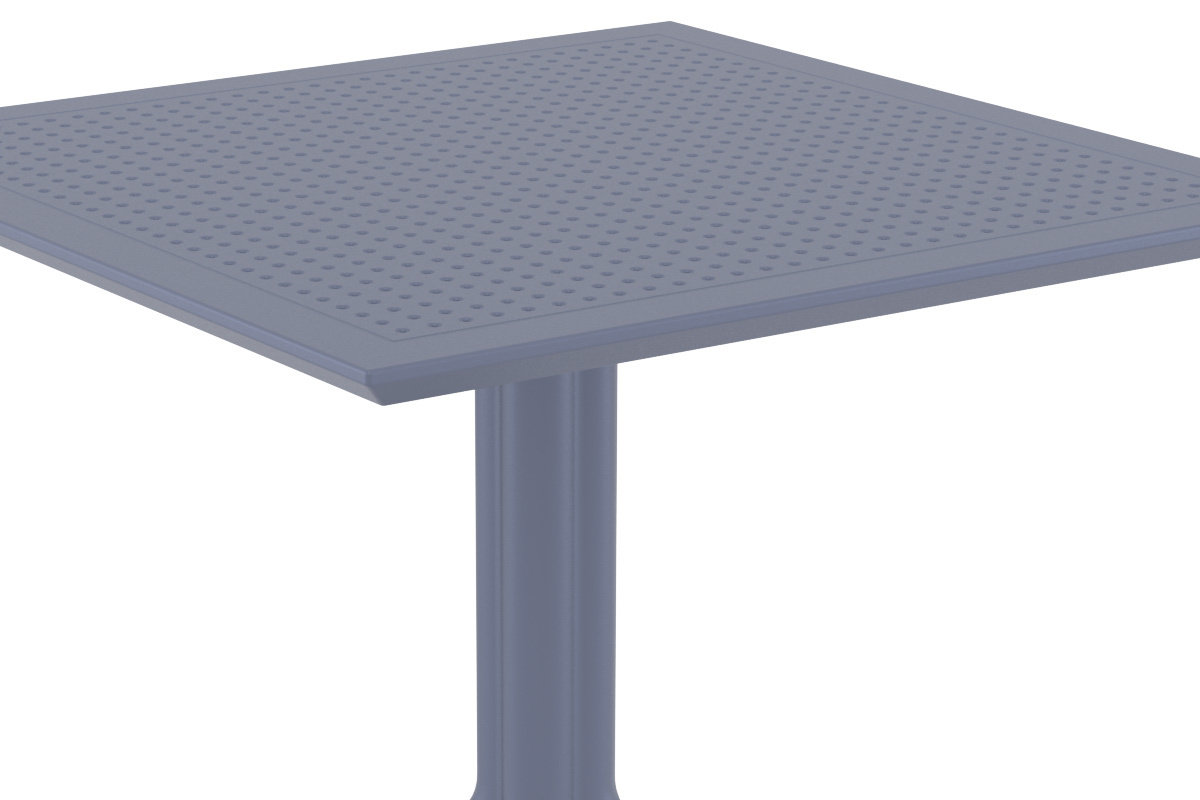 Table  manger carre design grise intrieur / extrieur OSKOL