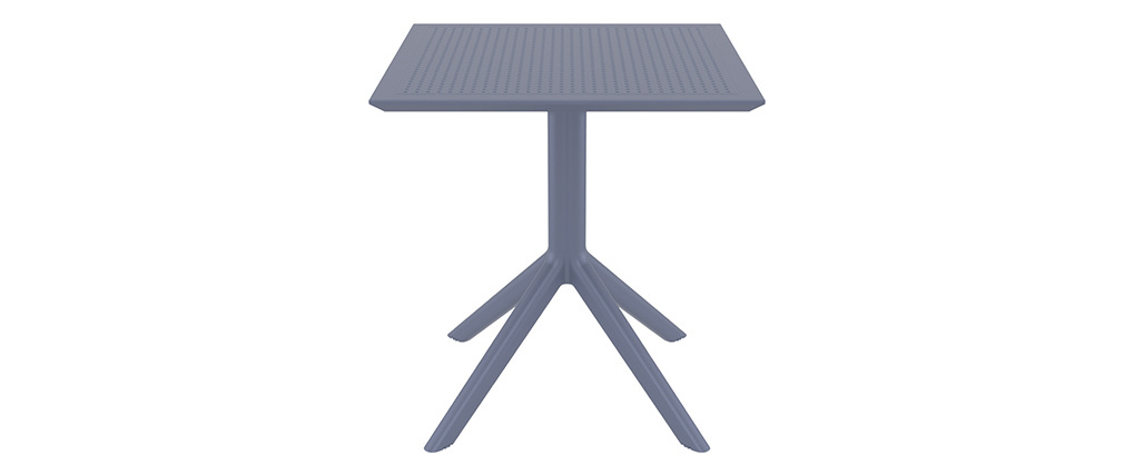 Table à manger carrée design grise intérieur / extérieur OSKOL