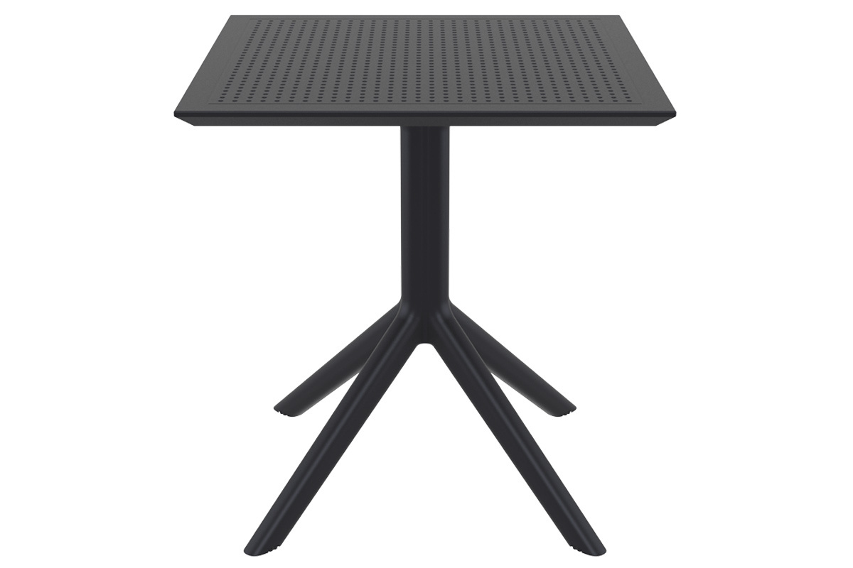Table  manger carre design noire intrieur / extrieur OSKOL