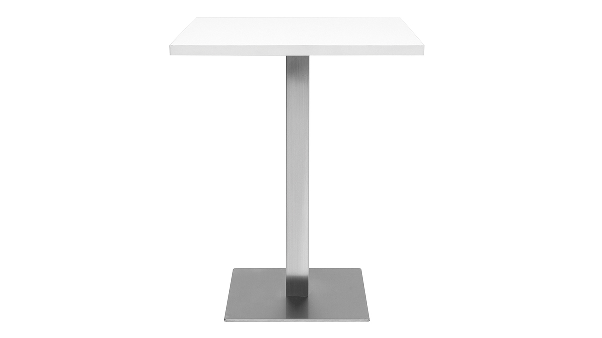 Table à manger design carrée blanche JORY