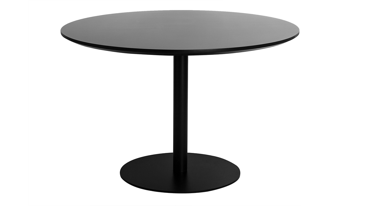 Table à manger design noire ovale L170 cm HALIA