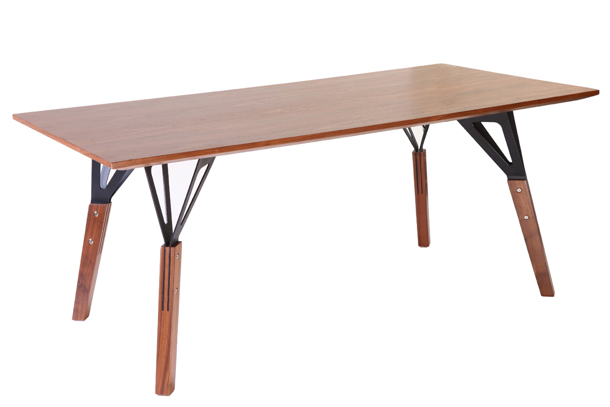 Table  manger design noyer L180 cm WADDEN