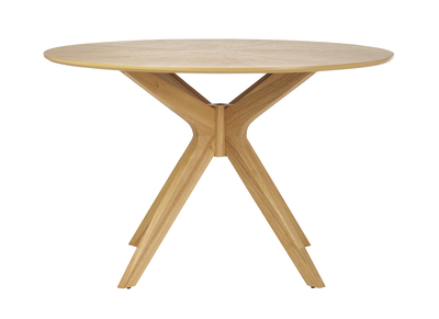 Table à manger design ronde chêne D120 cm DIELLI