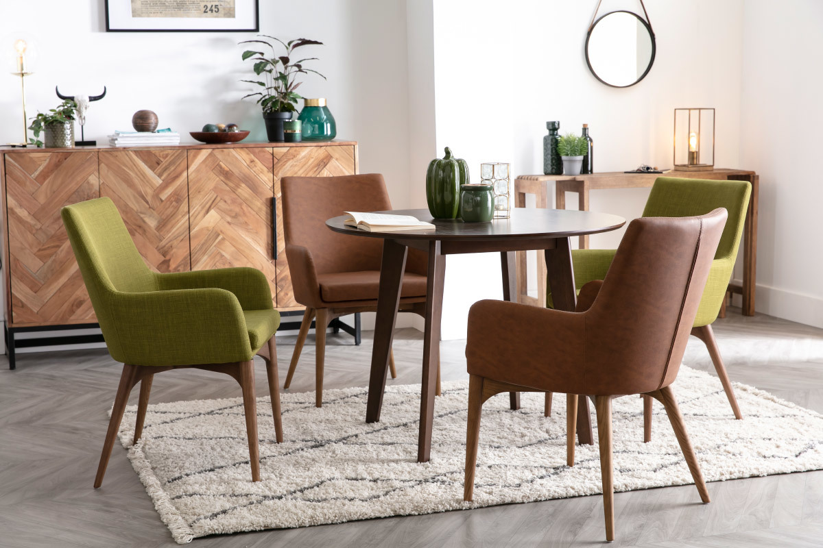 Table  manger design ronde D100 cm LEENA