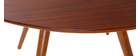 Table à manger design ronde noyer D90 ARTIK