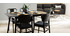 Table à manger extensible bois noir et gris L150-180 cm SHELDON