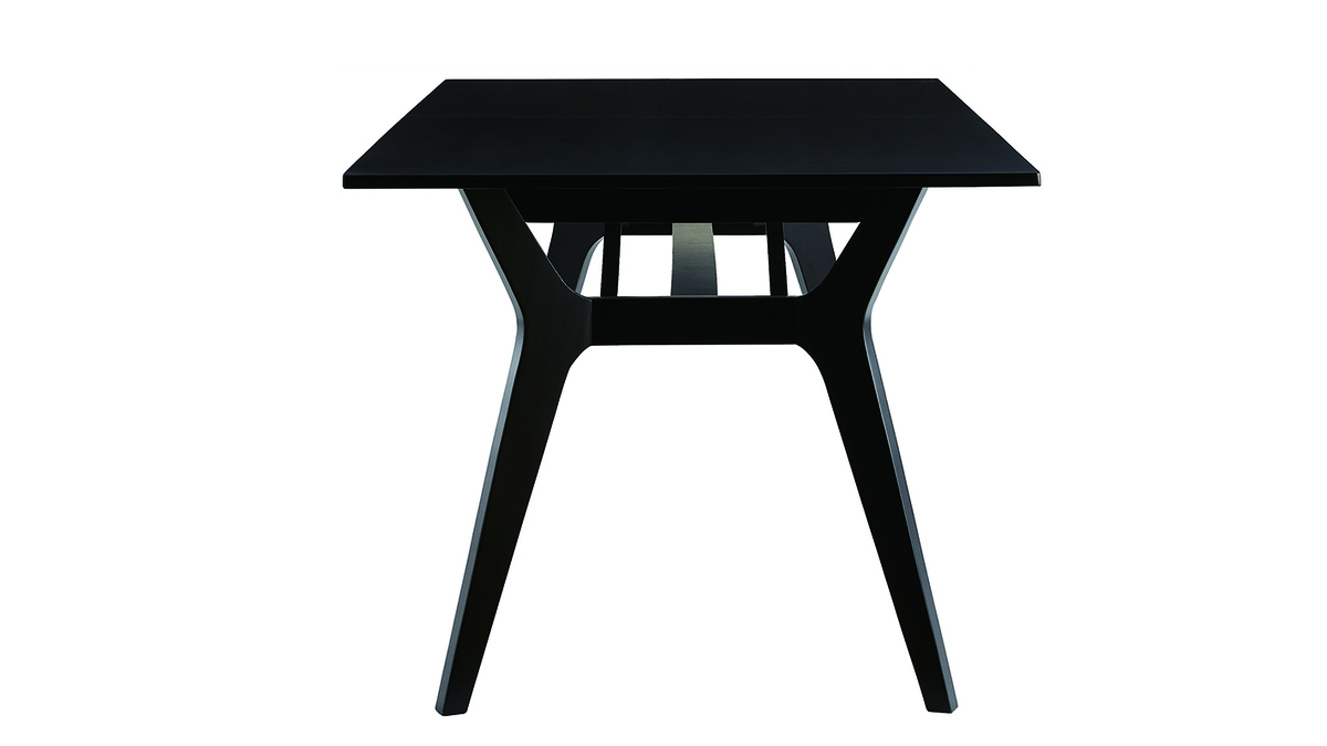 Table à manger extensible bois noir L180-220 cm FOSTER