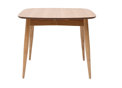 Table à manger extensible carrée en bois clair L90-130 cm NORDECO
