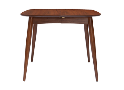 Table à manger extensible carrée en bois foncé L90-130 cm NORDECO