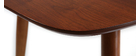 Table à manger extensible finition noyer L130-160 cm NORDECO