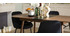 Table à manger extensible noyer L150-180 cm SHELDON