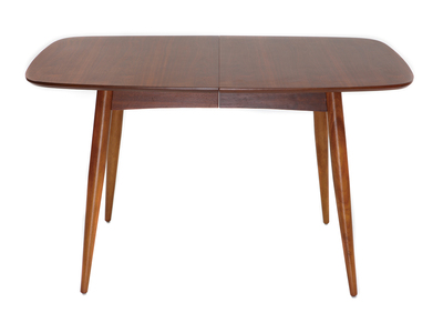 Table &agrave; manger extensible noyer naturel L130-160 NORDECO