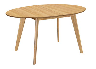 Table à manger extensible ovale en bois clair L150-200 cm MARIK