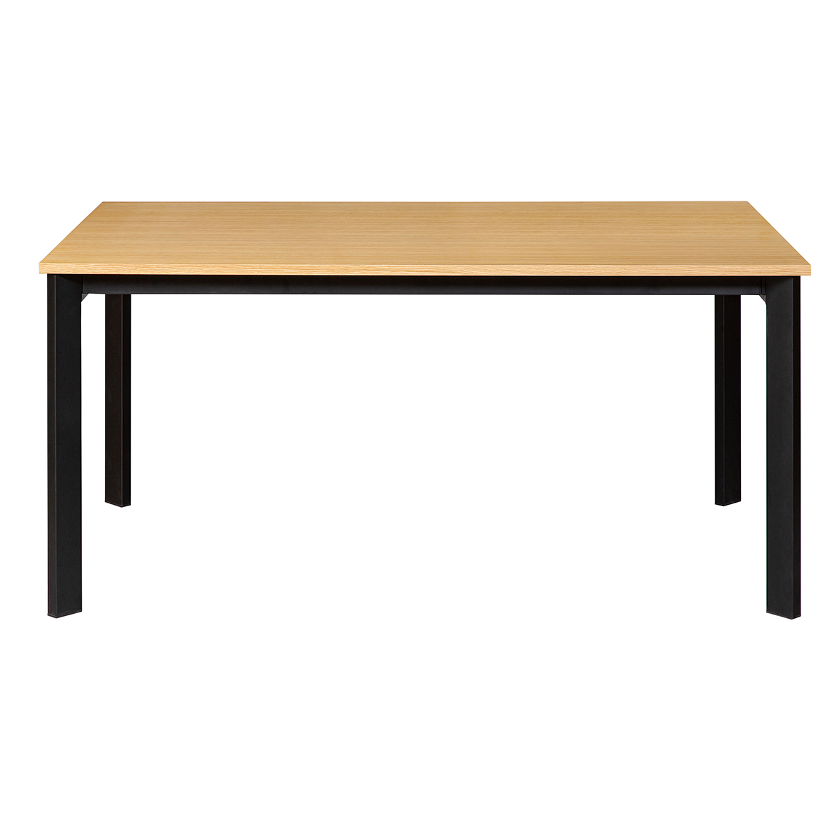 Table à manger extensible placage chêne et métal L162-232 cm MEEVLA vue1