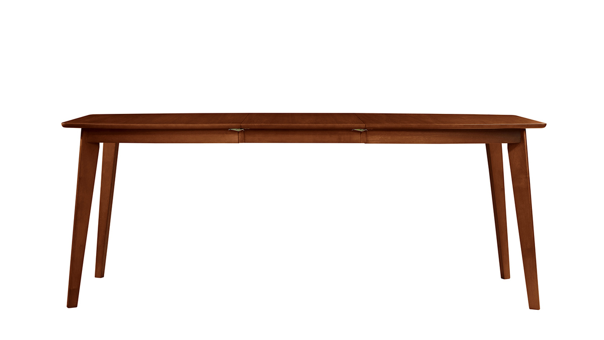 Table à manger extensible scandinave noyer L150-200 cm LEENA