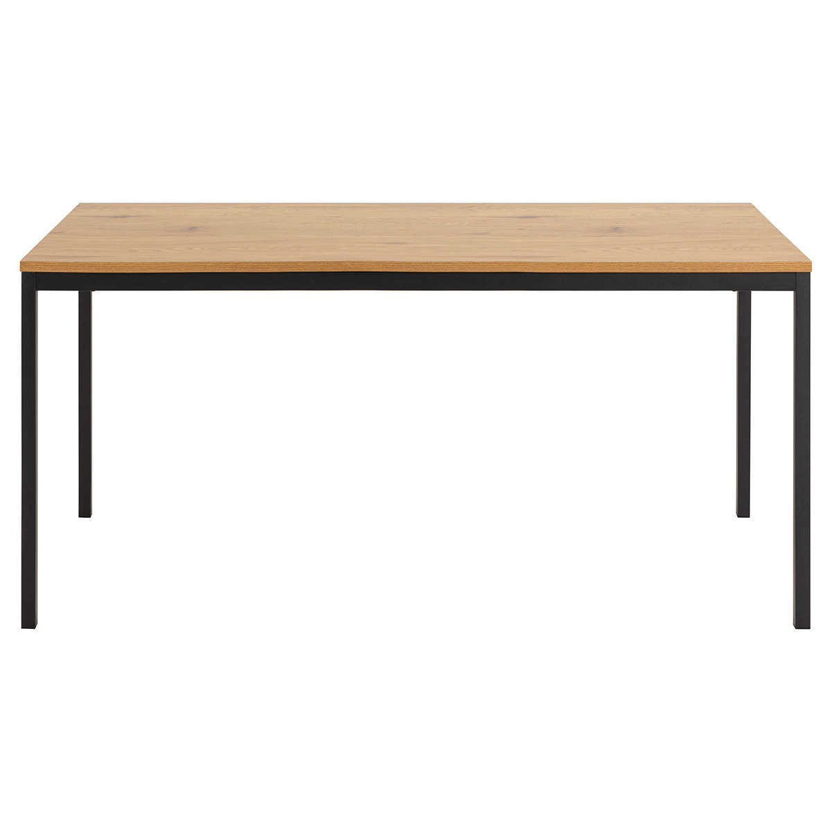 Table à manger industrielle métal et bois L160 cm TRESCA vue1