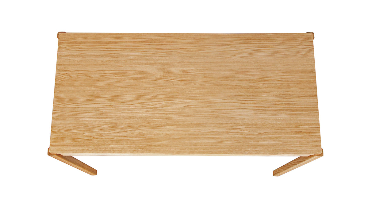Table à manger rectangulaire scandinave bois chêne L200 cm AGALI