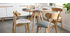 Table à manger ronde bois clair D90 cm ARTIK