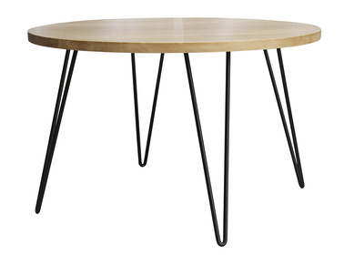 Table à manger ronde en bois manguier massif D116 cm VIBES