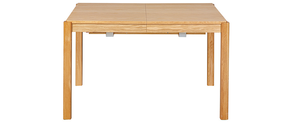 Table à manger scandinave extensible finition chêne rectangulaire L125-238 cm AGALI