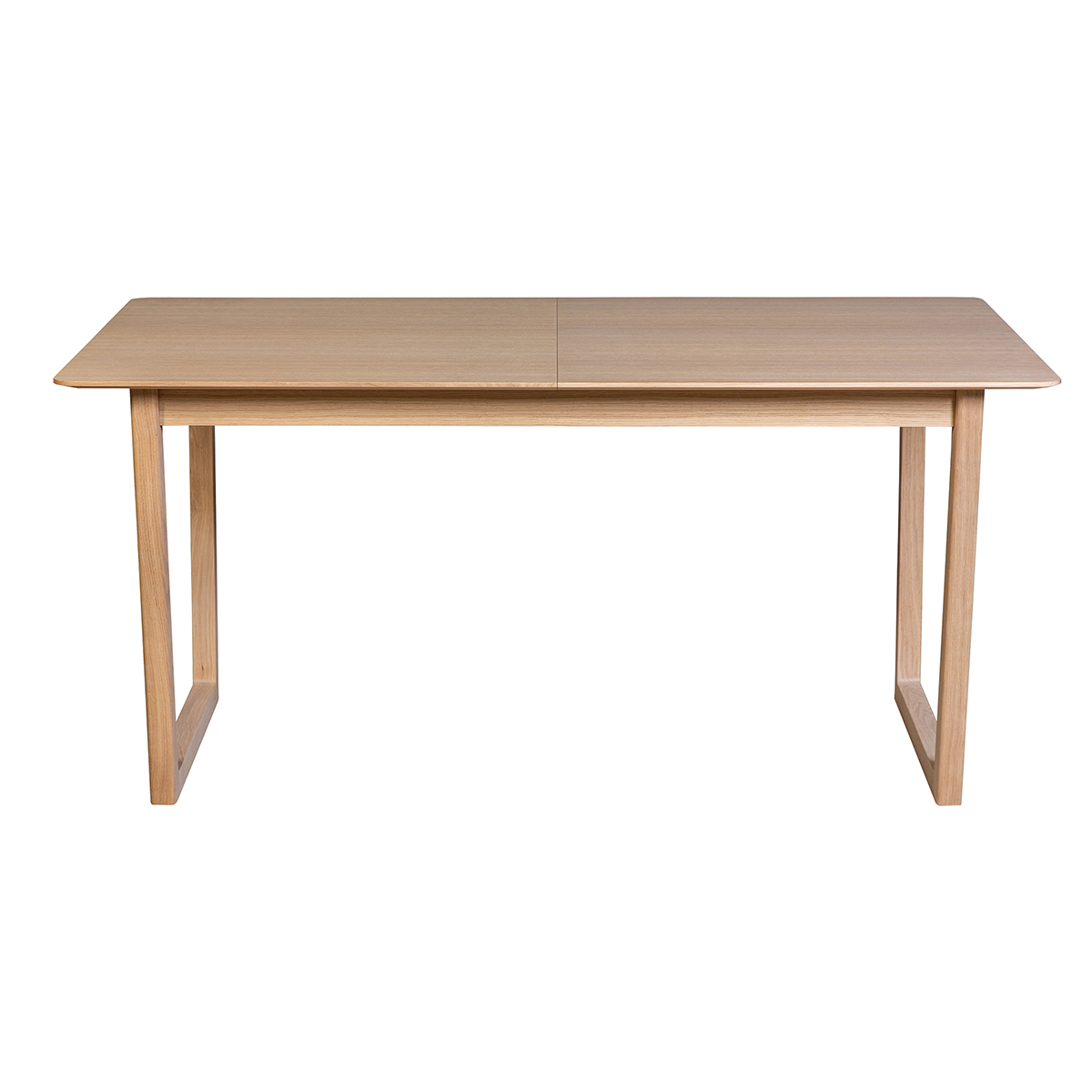 Table à manger scandinave extensible placage chêne rectangulaire L160-240 cm LAHO vue1