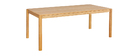 Table à manger scandinave finition chêne rectangulaire L200 cm AGALI