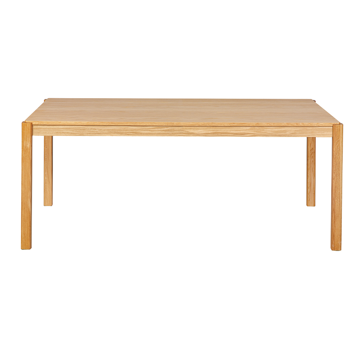 Table à manger scandinave finition chêne rectangulaire L200 cm AGALI vue1