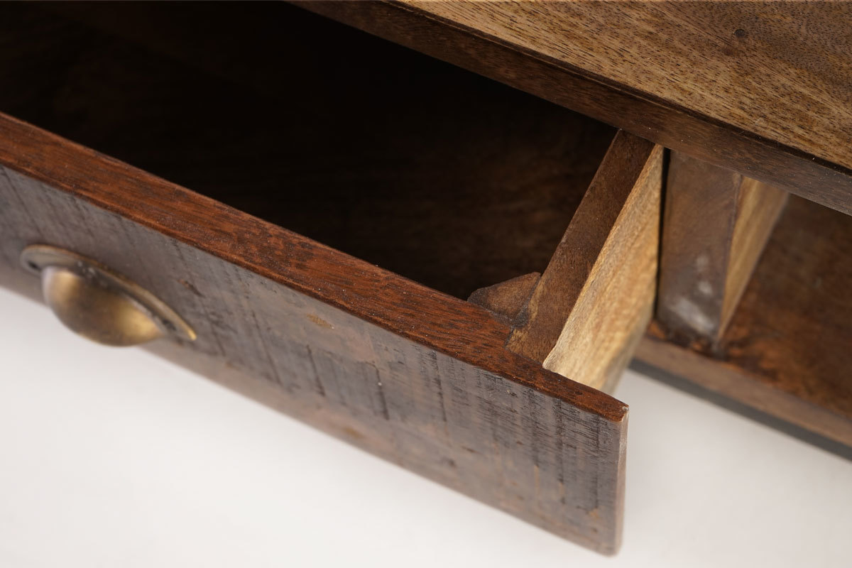 Table basse bois recycl MADRAS