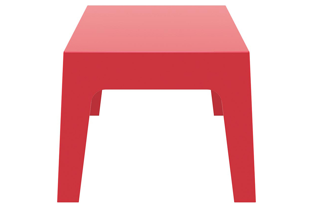 Table basse de jardin design rouge LALI