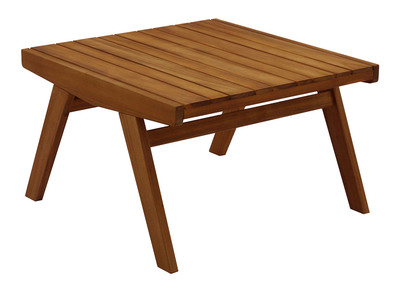 Table basse de jardin en bois massif L65 cm TIDAK