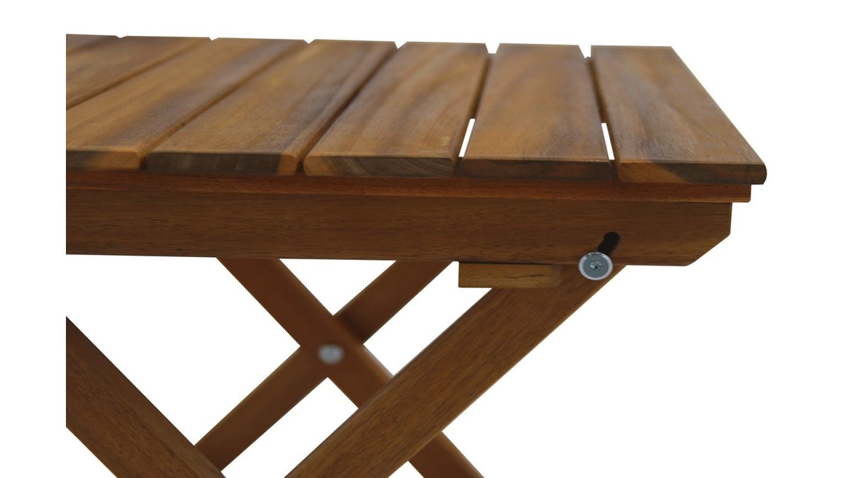 Table basse de jardin pliante en bois massif L40 x P40 cm ITZA
