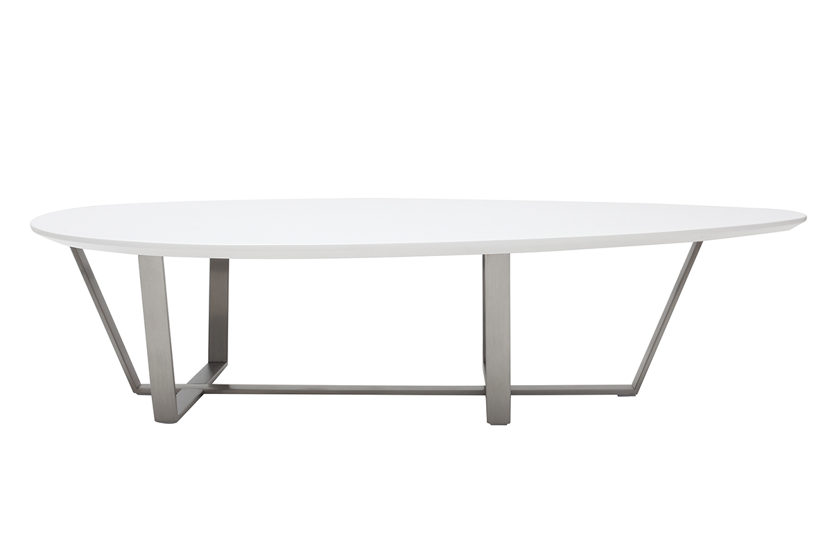 Table basse design blanche MILLA