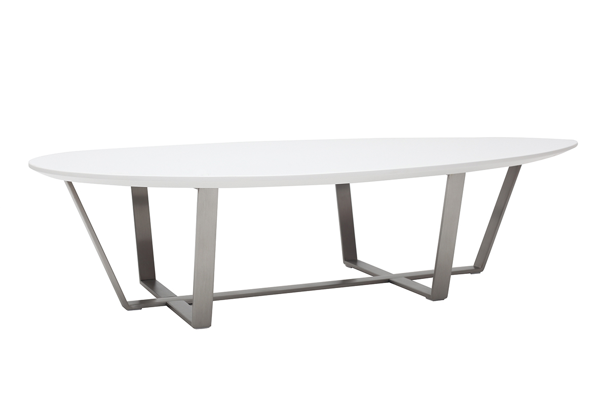 Table basse design blanche MILLA