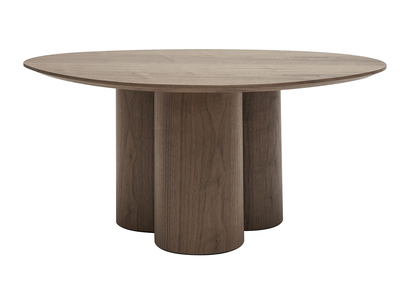 Table basse design bois foncé noyer L78 cm HOLLEN