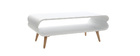 Table basse design frêne blanc TAKLA