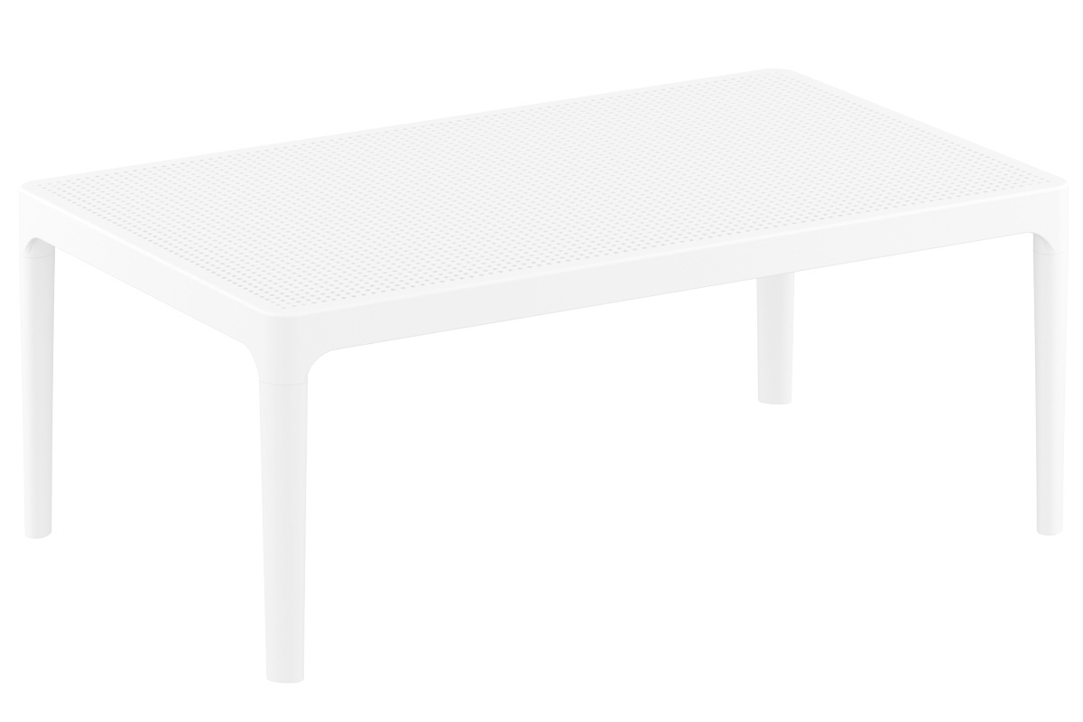 Table basse design intrieur / extrieur blanc OSKOL