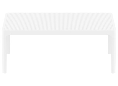 Table basse design int&eacute;rieur / ext&eacute;rieur blanc OSKOL