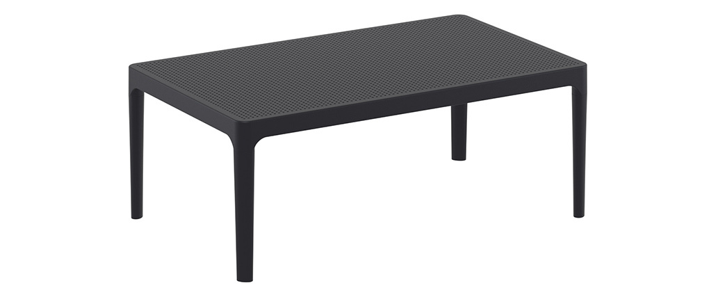 Table basse design intérieur / extérieur noir OSKOL