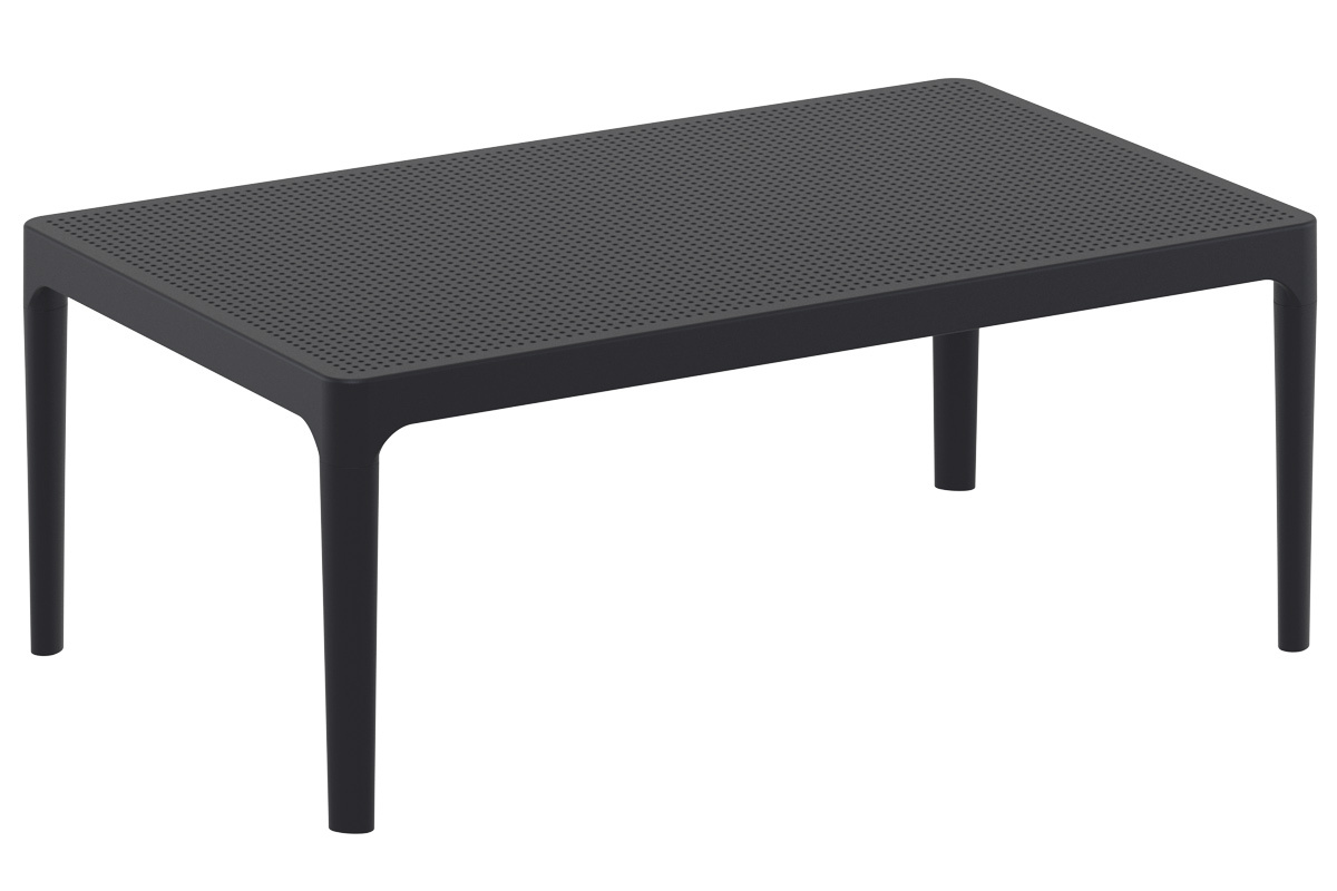 Table basse design intrieur / extrieur noir OSKOL