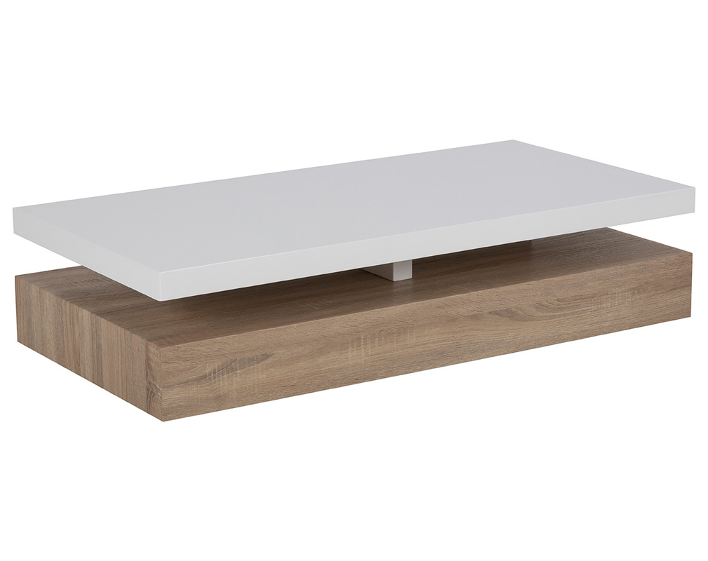 KS-Furniture WL5.737 Table Basse Design en Bois Sonoma avec tiroir 105 x 43 x 60 cm