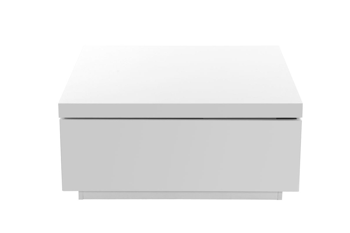 Table basse design laque blanc JANA