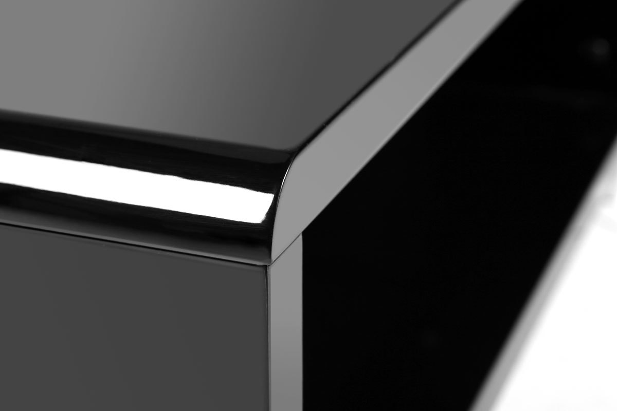 Table basse design laqu�e noire ROXY
