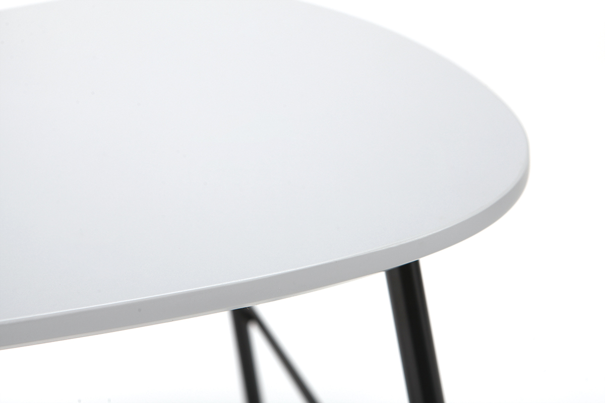 Table basse design mtal gris L60 cm BLOOM