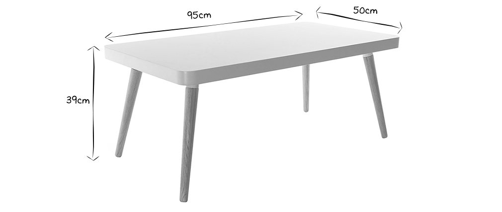 Table basse design scandinave TOTEM