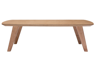 Table basse rectangulaire scandinave bois clair L120cm FIFTIES