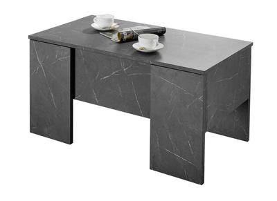 Table basse relevable design effet marbre noir L92 cm CARRA